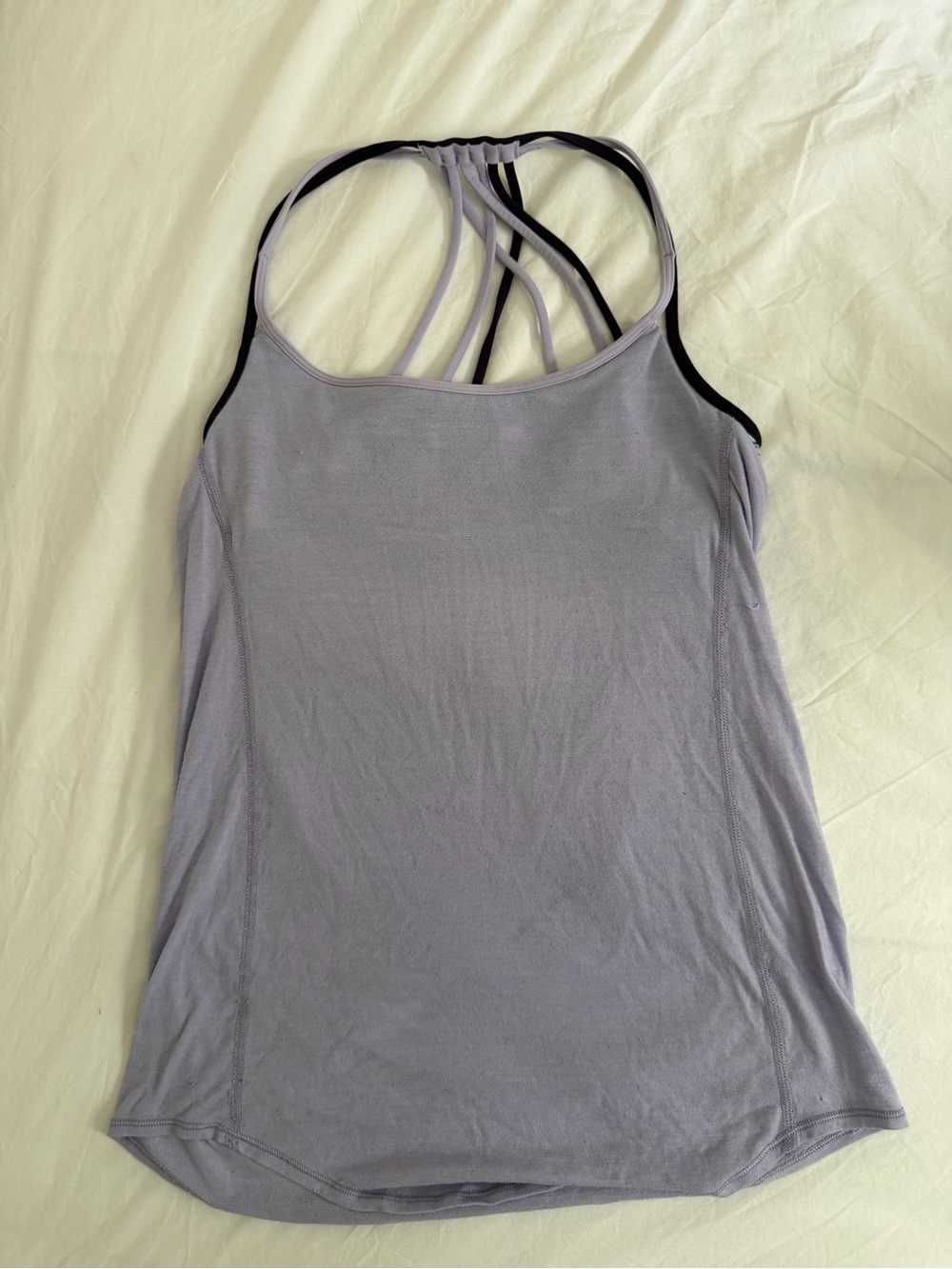 lululemon athletica Lavender Strappy Back Tank Top
